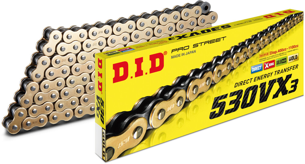 D.I.D CHAIN 530VX3 140L GOLD