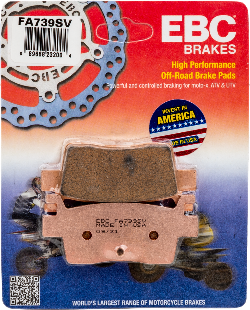 EBC BRAKE PADS FA739SV SEVERE DUTY SV SERIES