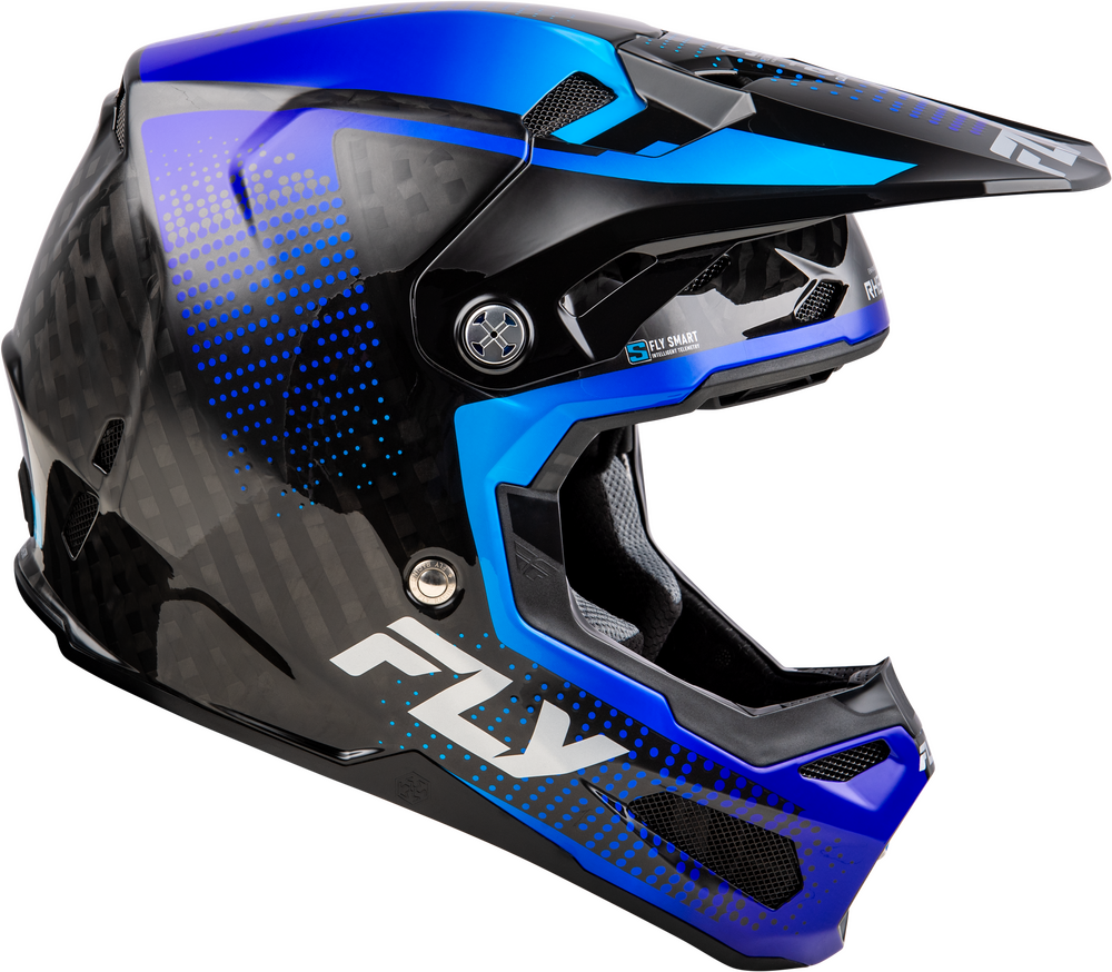 FLY RACING FORMULA S CARBON PROTOCOL HLMT BLACK CARBON/BLUE LG
