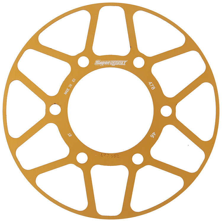 REAR EDGE SPRKT COLOR DISK ALU 46T-520 GLD KAW/POL