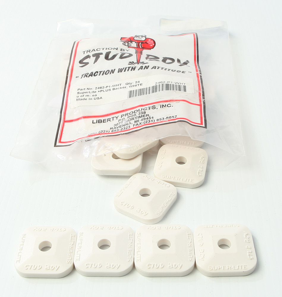STUD BOY SUPER-LITE PLUS BACKERS WHITE 24/PK