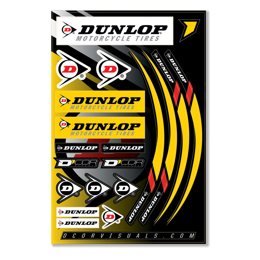 D-COR DECAL SHEET 12 MIL DUNLOP DECAL SHEET 12 MIL DUNLOP