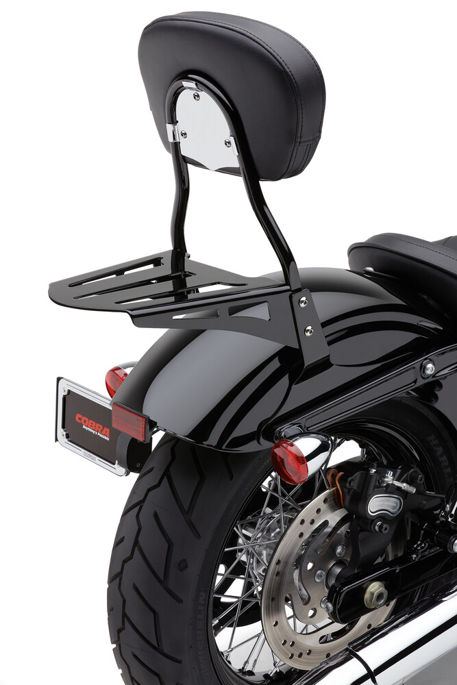 SISSY BAR LUGGAGE RACK FORMED BLACK HON YAM