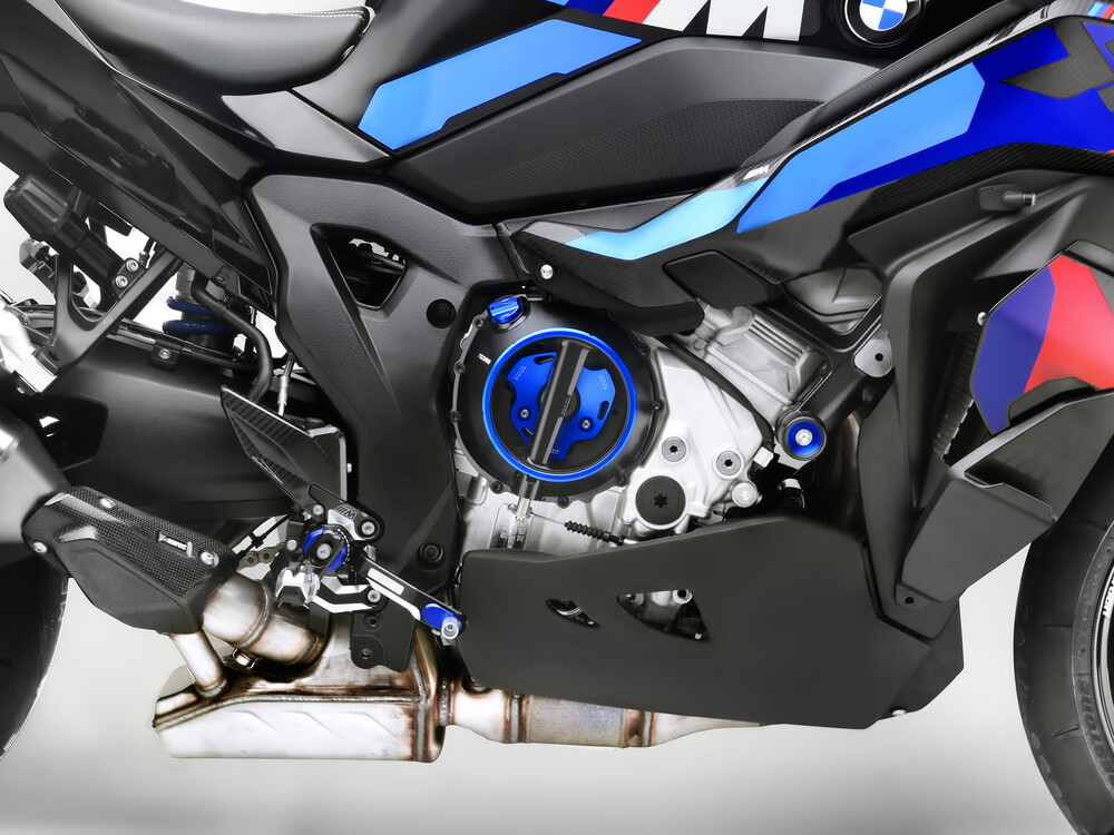 Rizoma Clutch Cover Black/Blue Bmw