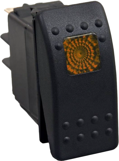 OPEN TRAIL LIGHTED ROCKER SWITCH AMBER