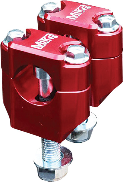 BAR CLAMPS RUBBER MOUNTED 7/8" RED