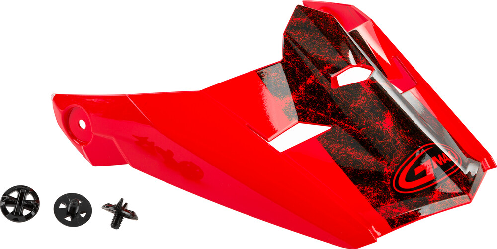 Gmax MX-46 Dominant Visor w/ Screws — Red/Black/White