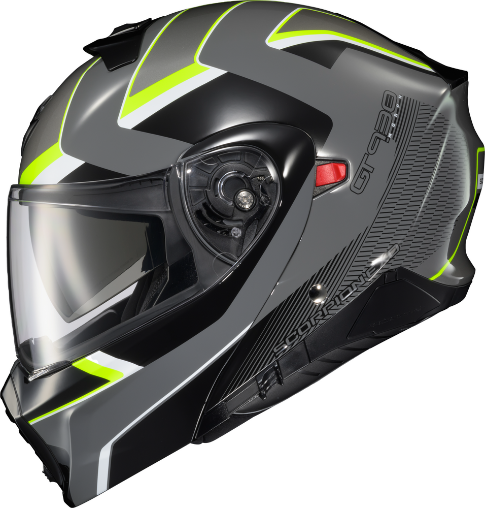 SCORPION EXO EXO-GT930 TRANSFORMER HELMET MORPH GREY/HI-VIZ XL