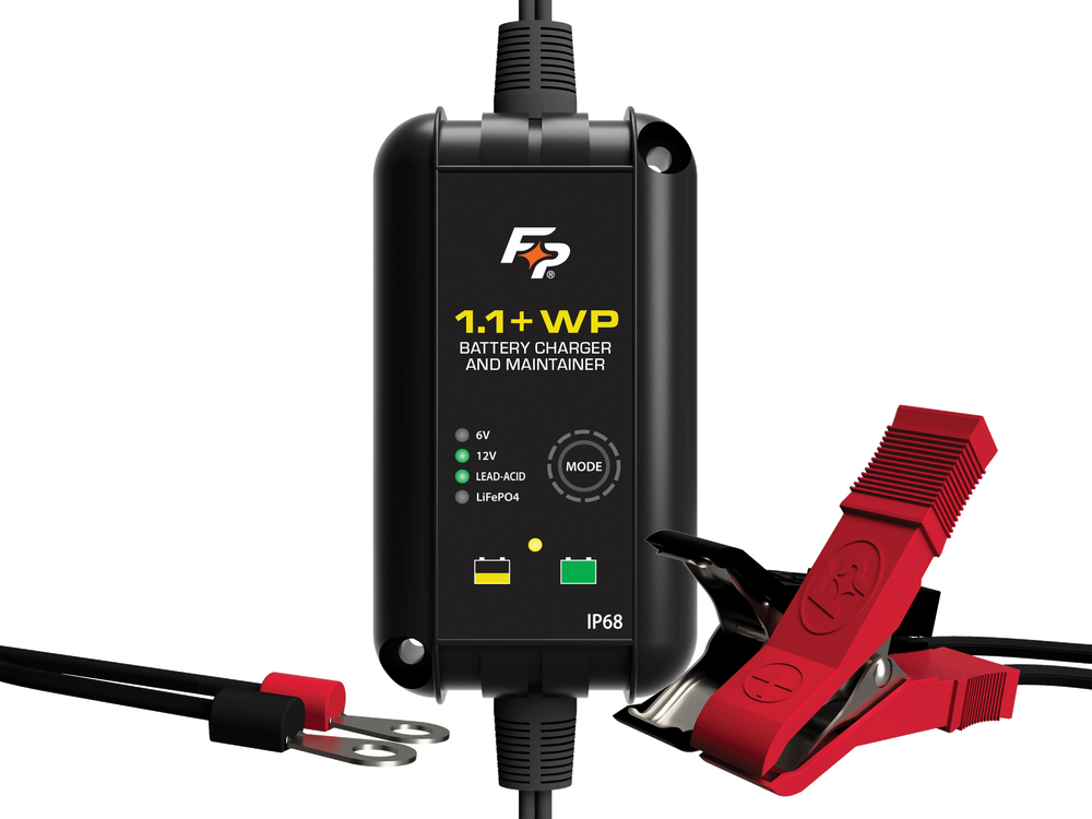BATTERY CHARGER IP68 WATERPROOF 6V/12V 1.1A