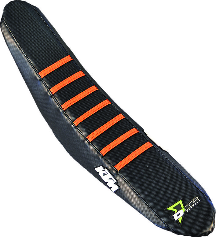 D-COR SEAT COVER KTM SX 85  BLK / ORG RIBS