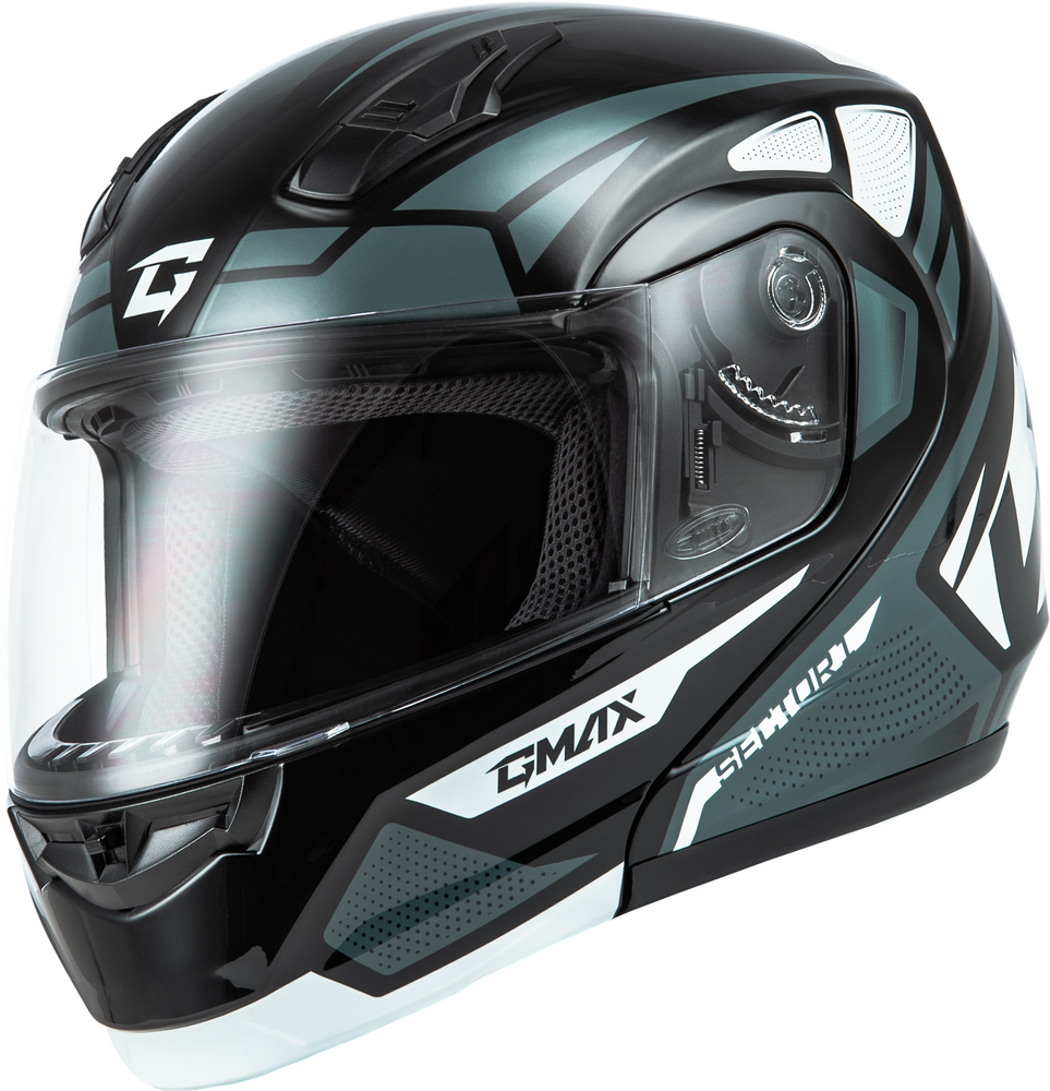 GMAX MD-04 SECTOR HELMET BLACK/SILVER XL