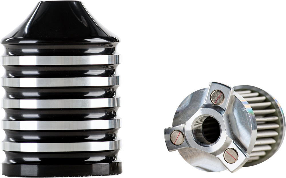 HardDrive Billet Reusable Oil Filter Black