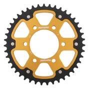 SUPERSPROX REAR STEALTH SPROCKET ALU/STL 43T-520 GLD KAW