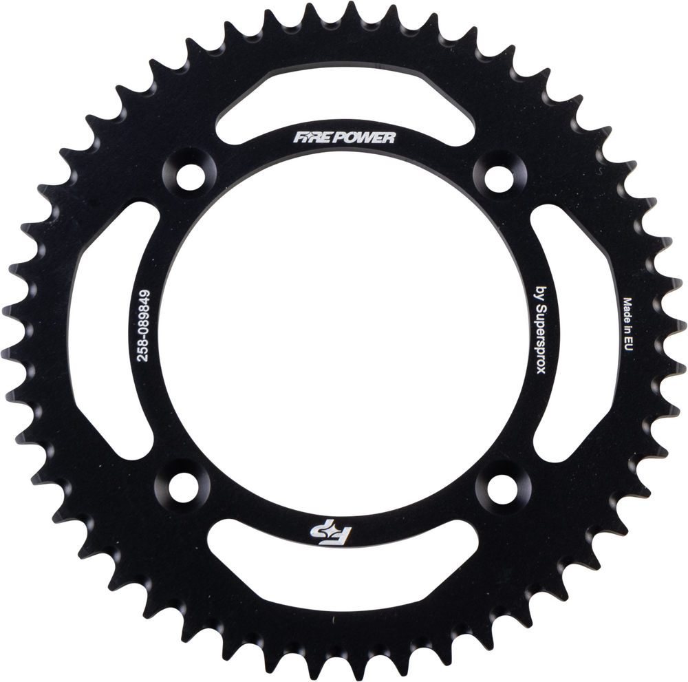REAR SPROCKET ALUMINUM 49T BLK