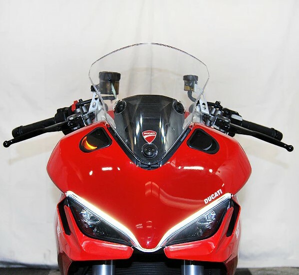New Rage Cycles Mirror Block Off LED Turn Signals Ducati SuperSport 950 2021-2025