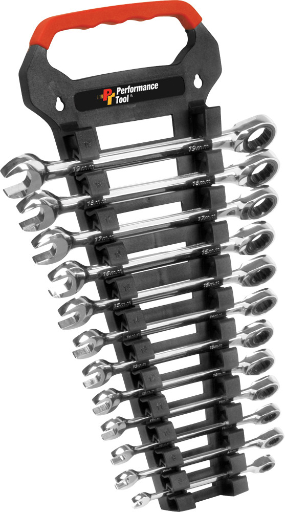 PERFORMANCE TOOL 12 PC MET RATCHET WRENCH SET