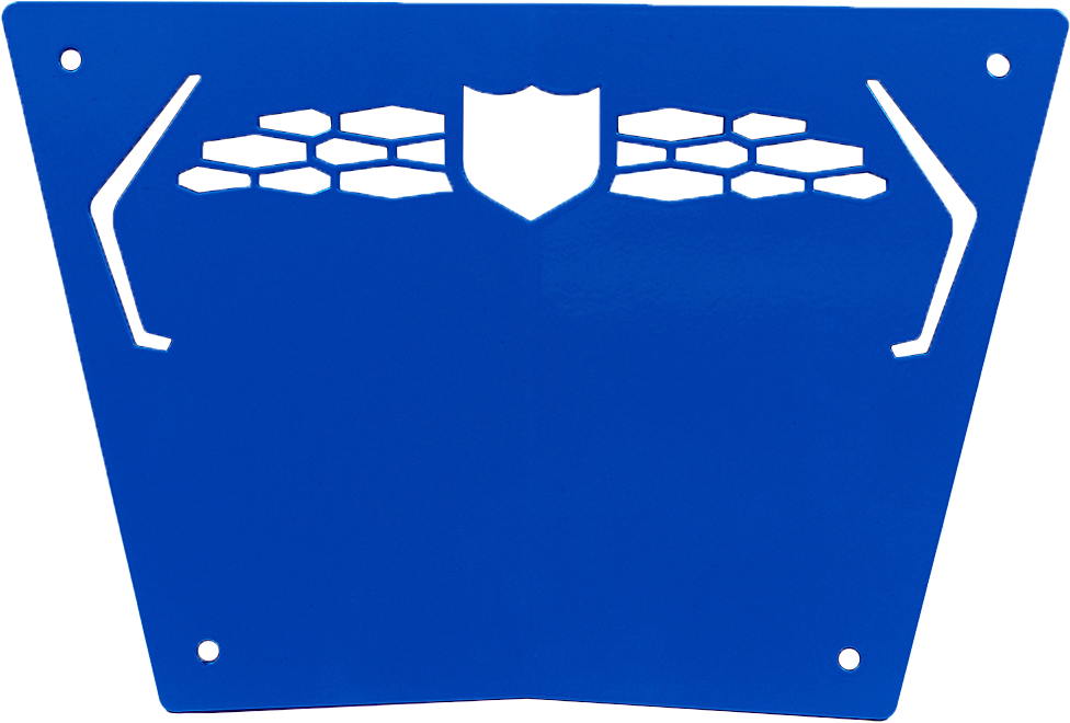 FRONT SPORT BUMPER SKID PLATE BLUE POL