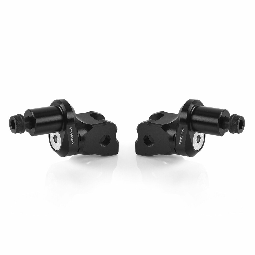 Rizoma Eccesntric Footpeg Mount Kit Rider Adjust Black Pr