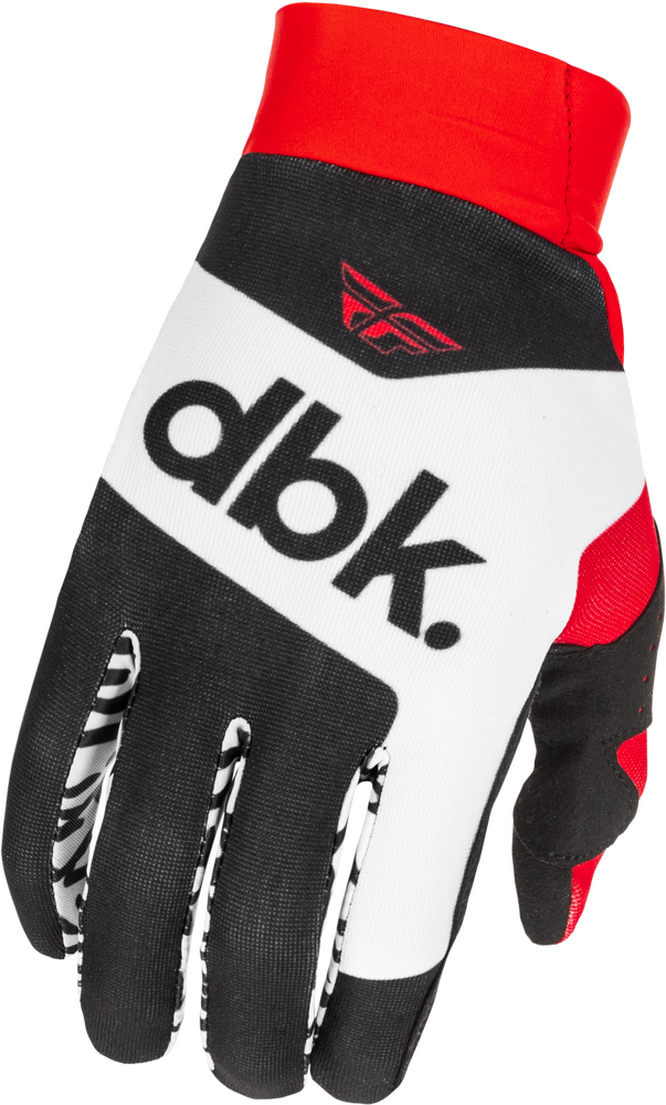 Fly Racing Pro Lite DBK Gloves (2026) — Black/White/Red