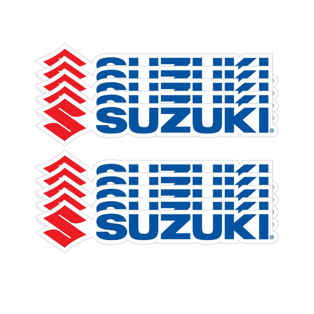 D-COR 6" SUZUKI DECAL 10 PK