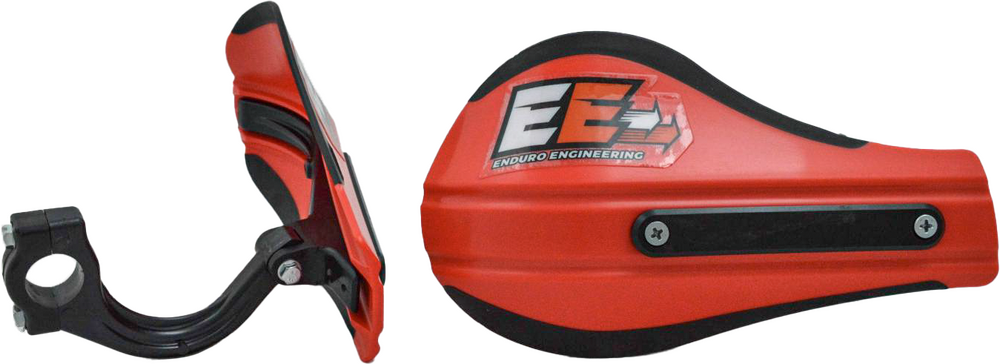 ENDURO ENGINEERING COMPOSITE MNT ROOST DEFLECTORS RED W/MOUNTING HARDWARE