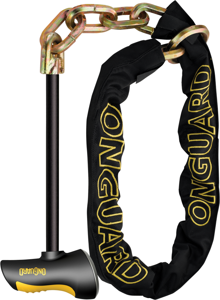 ONGUARD BEAST 8017LPT CHAIN LOCK WITH X2 STEEL ROD LOCK 4.5FT