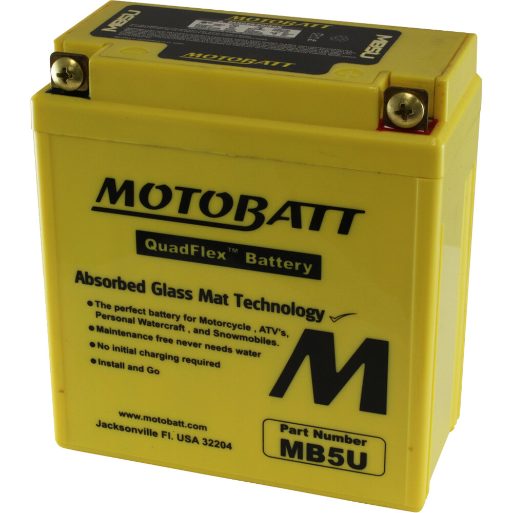 MOTOBATT BATTERY MB5U SEALED FACTORY ACTIVATED