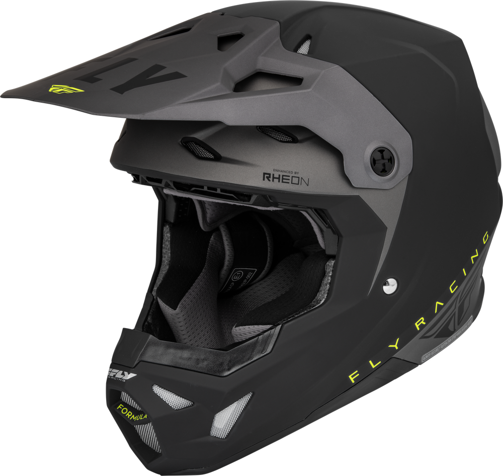 FORMULA CP SLANT HELMET MATTE BLACK/GREY/HI-VIS MD