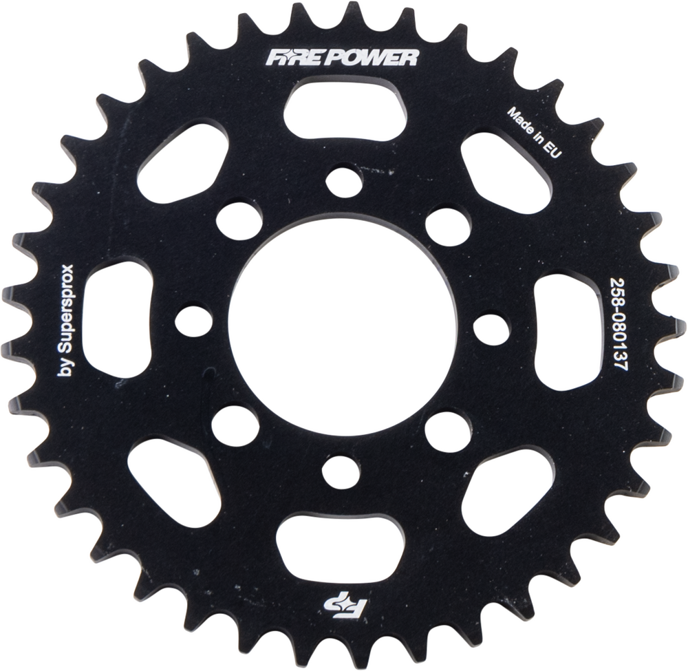 FIRE POWER REAR SPROCKET ALUMINUM 37T BLK