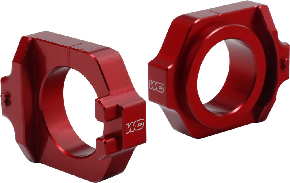 WORKS AXLE BLOCKS ELITE HON RED