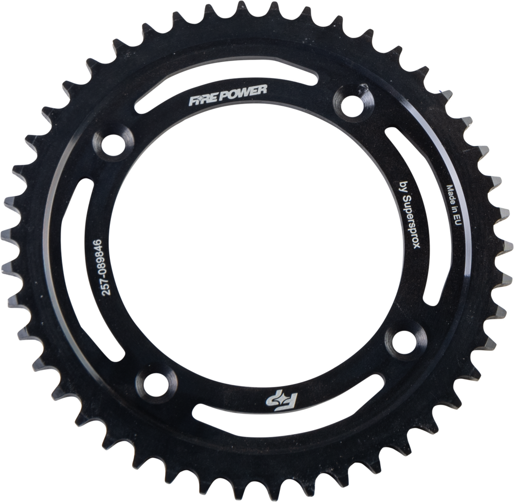 FIRE POWER REAR SPROCKET STEEL 46T BLK