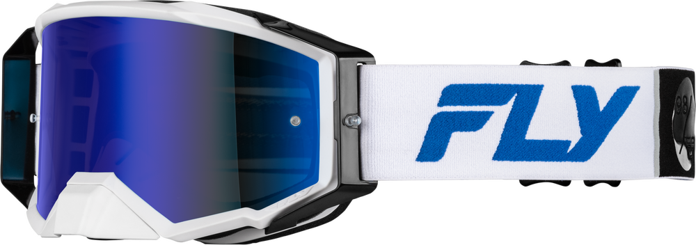 Fly Racing Zone Pro Goggles (2025) — White/Blue