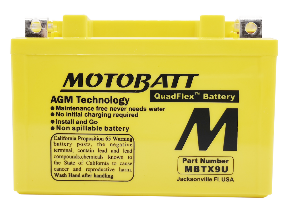 MOTOBATT BATTERY MBTX9U SEALED FACTORY ACTIVATED