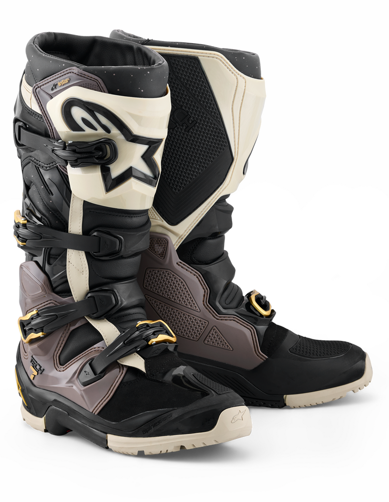 Alpinestars Tech 7 Enduro Drystar Boot — Black/Dark Grey/Gold