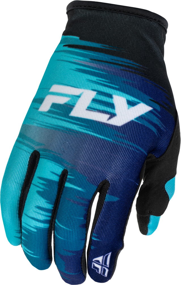 Fly Racing Girl's Lite Gloves (2026) — Aqua/Navy/White