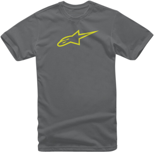 AGELESS TEE CHARCOAL/HI VIS YELLOW 2X