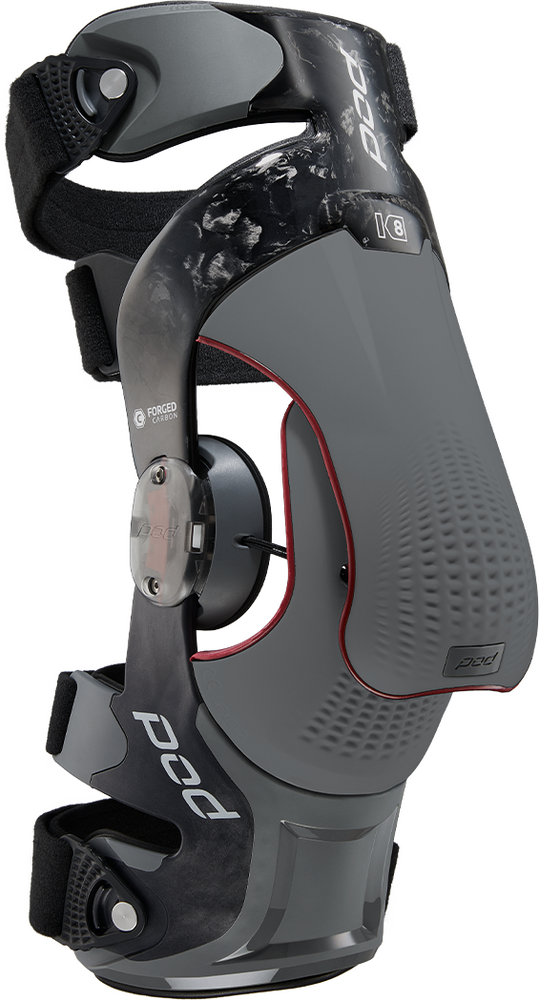 Pod K8 3.0 Protective Knee Brace Carbon - Right Only Brace For Knee Protection