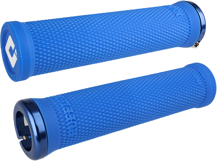 ODI RUFFIAN V2.1 GRIPS 135MM MED BLU/BLU STNLS STEEL SCREWS