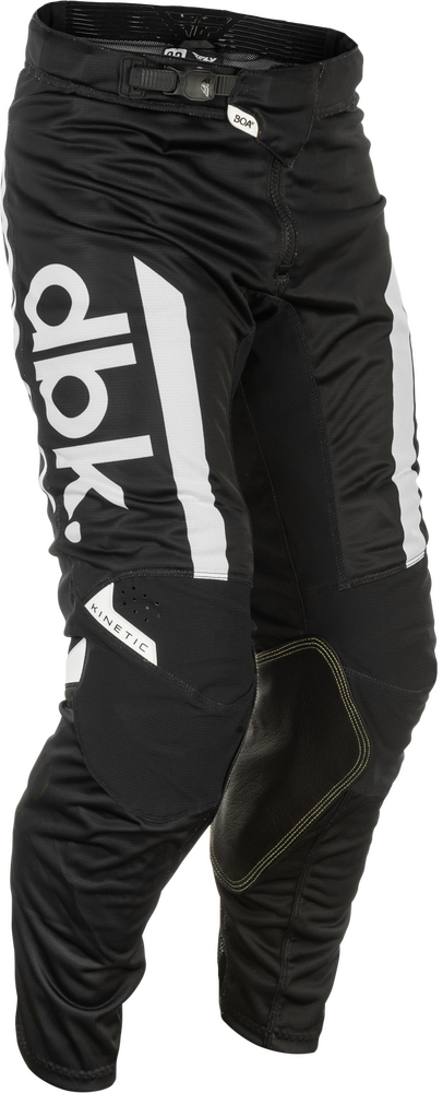 Fly Racing 2025.5 Kinetic Mesh DBK Pants — Black/White