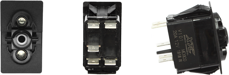 XTC Power Products SPST Carling Rocker Switch with Blue / Blue LEDs