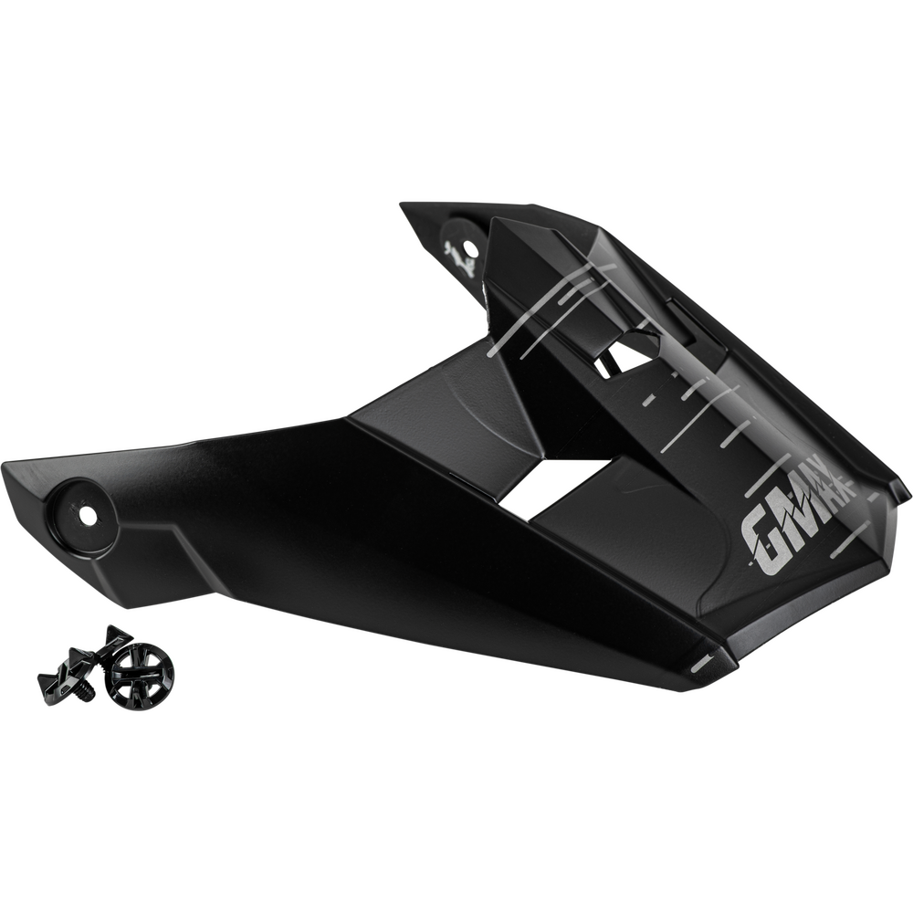 Gmax MX-46 FREQUENCY OFF-ROAD VISOR MATTE BLK/GREY XS-MD — Matte Black/Grey