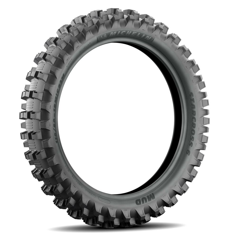 MICHELIN TIRE STARCROSS 6 MUD REAR 110/90-19 62M BIAS TT