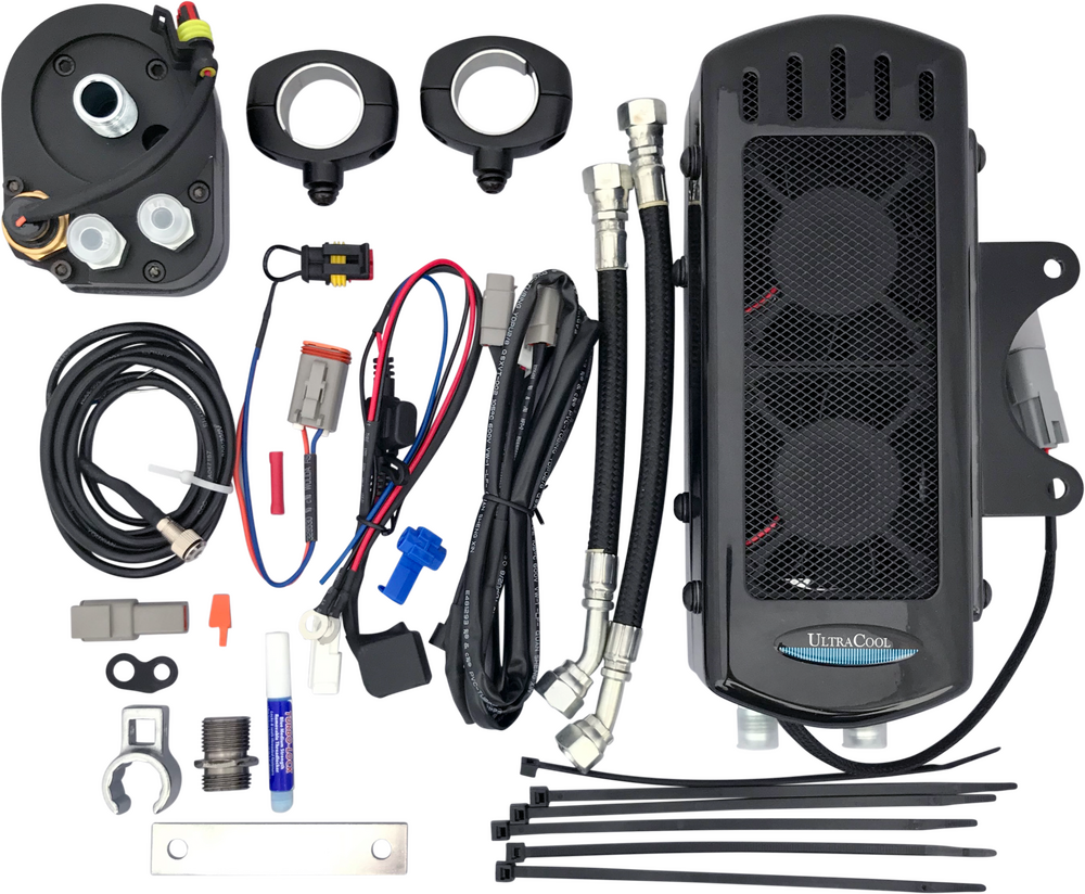 SIDE MOUNT OIL COOLER TC TOURING `09-16  GLOSS BLK