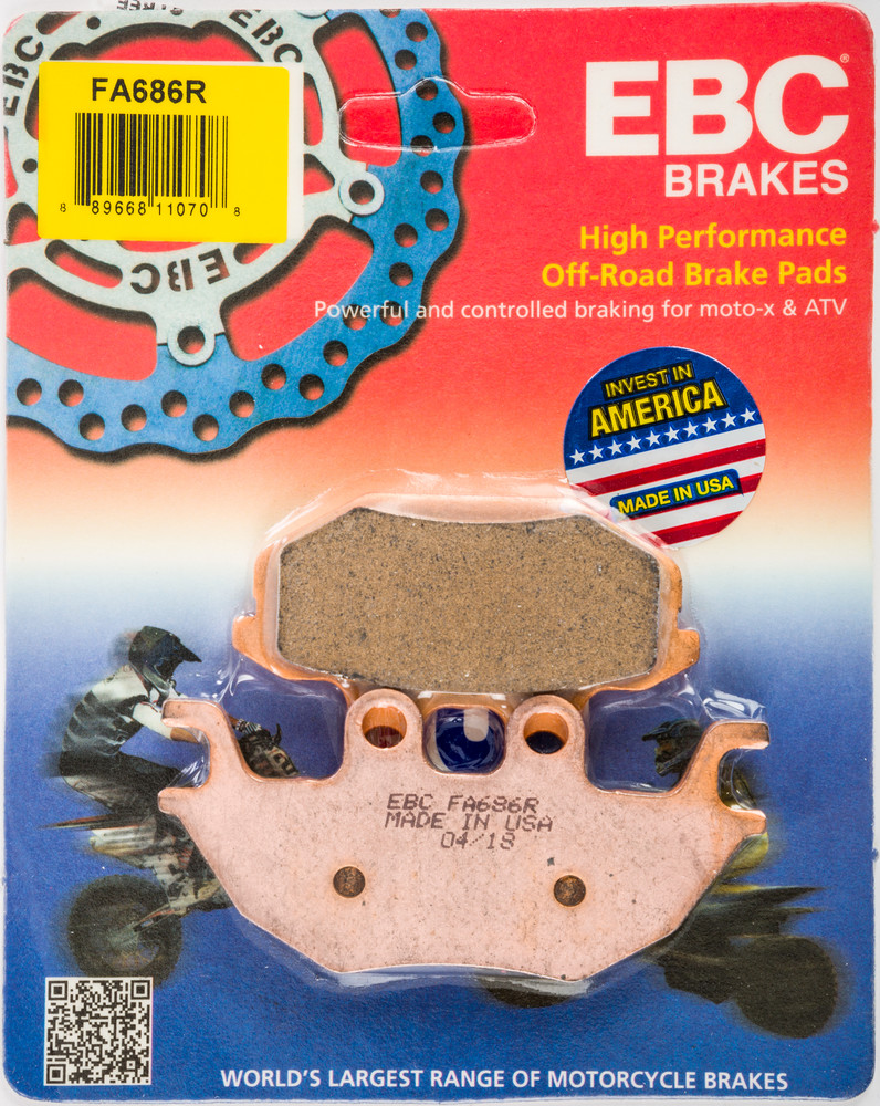 EBC BRAKE PAD FA686R SINTERED R SERIES