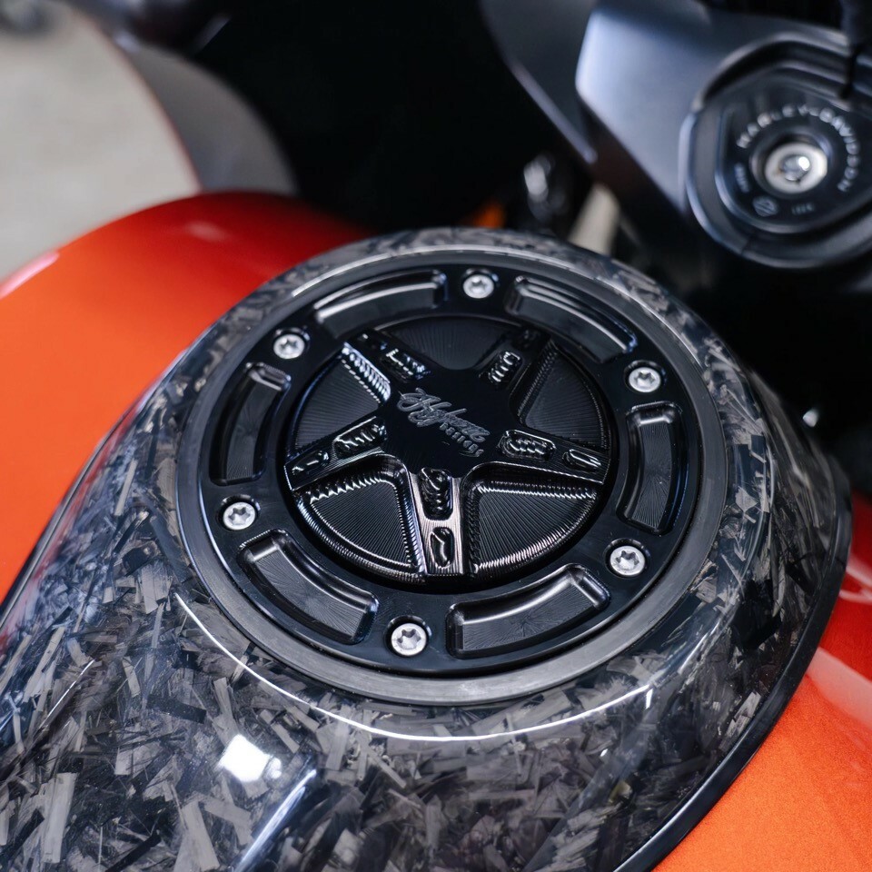 HOFMANN DESIGNS 5 STAR GAS CAP ASSEMBLY BLACK CVO `23-24