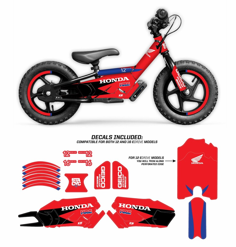 D-COR GRAPHIC KIT STACYC HRC GRAPHIC KIT STACYC 12" & 16"