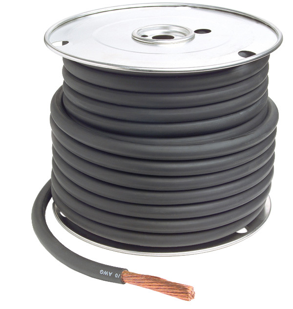 GROTE BATTERY CABLE 4 GA 25' BLACK