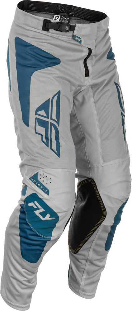 FLY RACING KINETIC MESH SYM PANTS GREY/BLUE SZ 40