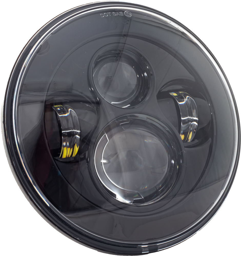 Letric Lighting Co 7" Headlight Black W/ Mnt Adapter