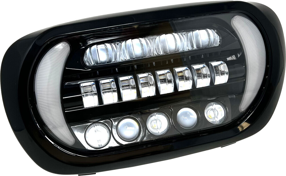 LETRIC LIGHTING CO SHARK TOOTH INTERGRATED LED HEADLIGHT `00-13 FLTR